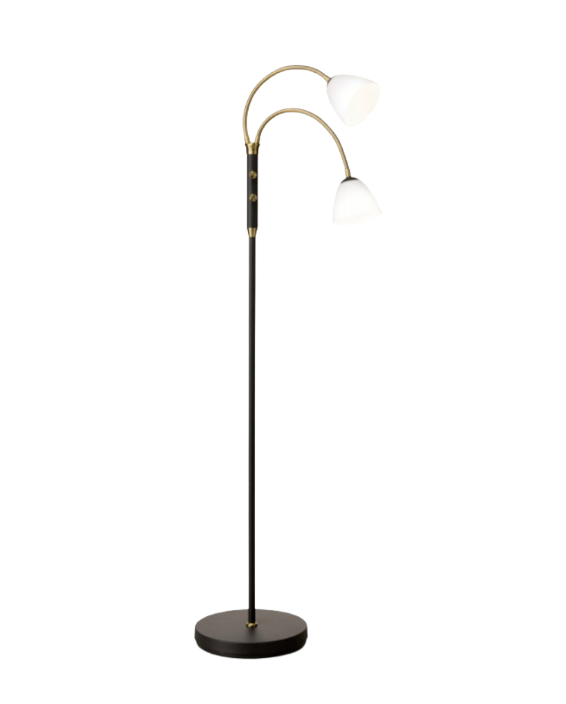 Halo Design Lucid LED 2-Arm Gulvlampe - Opal Antik