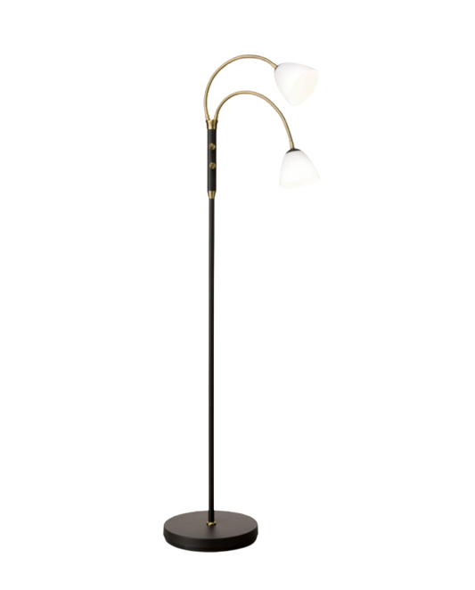 Halo Design Lucid LED 2-Arm Gulvlampe - Opal Antik