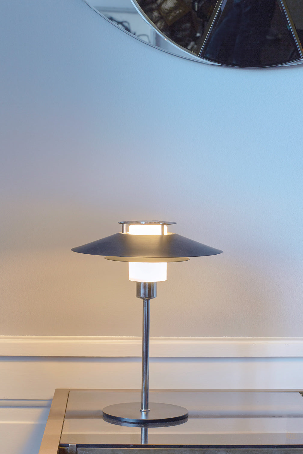 Halo Design Rivoli Bordslampa Ø24 - Svart/Krom