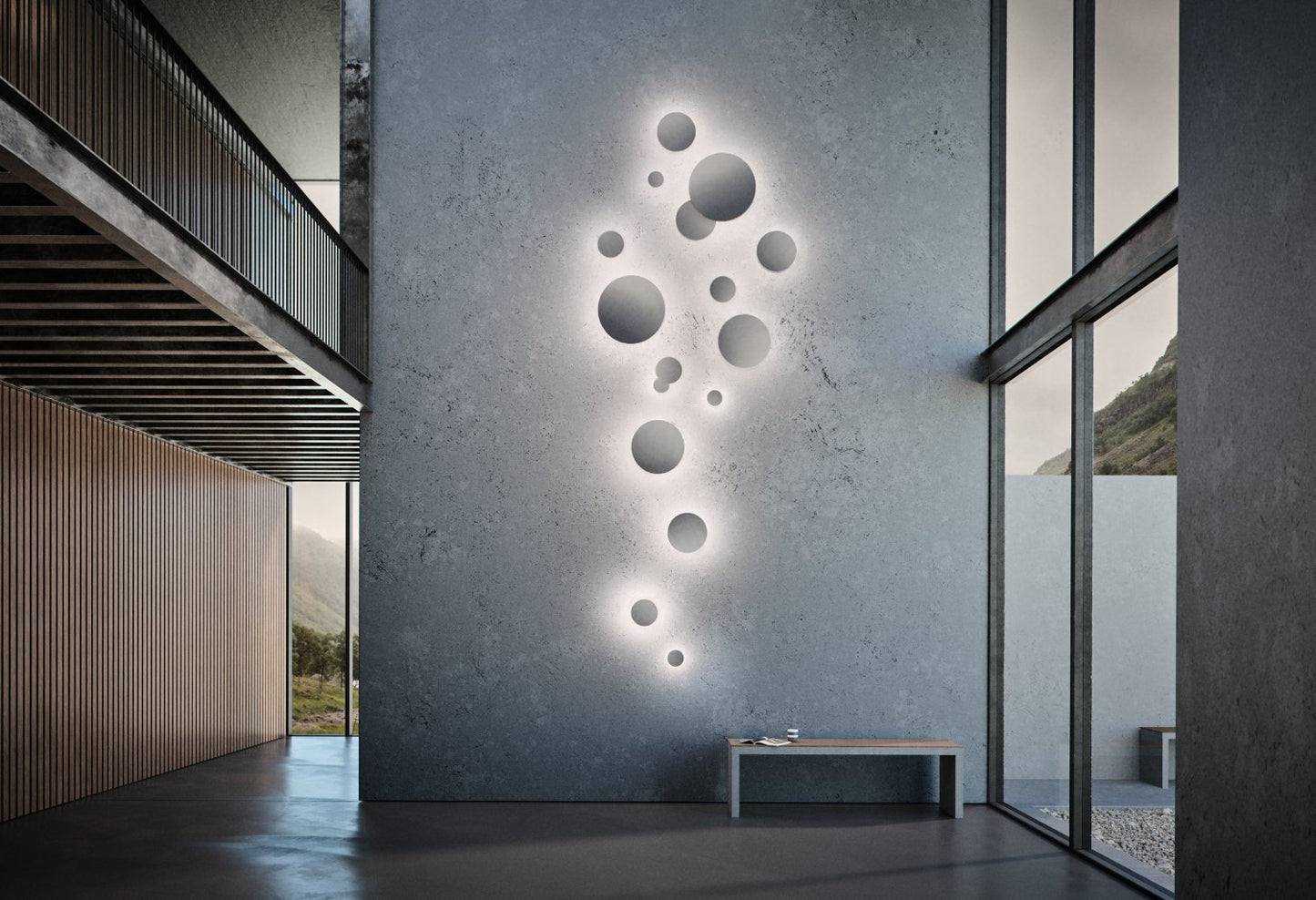 Titanium lampe light point soho