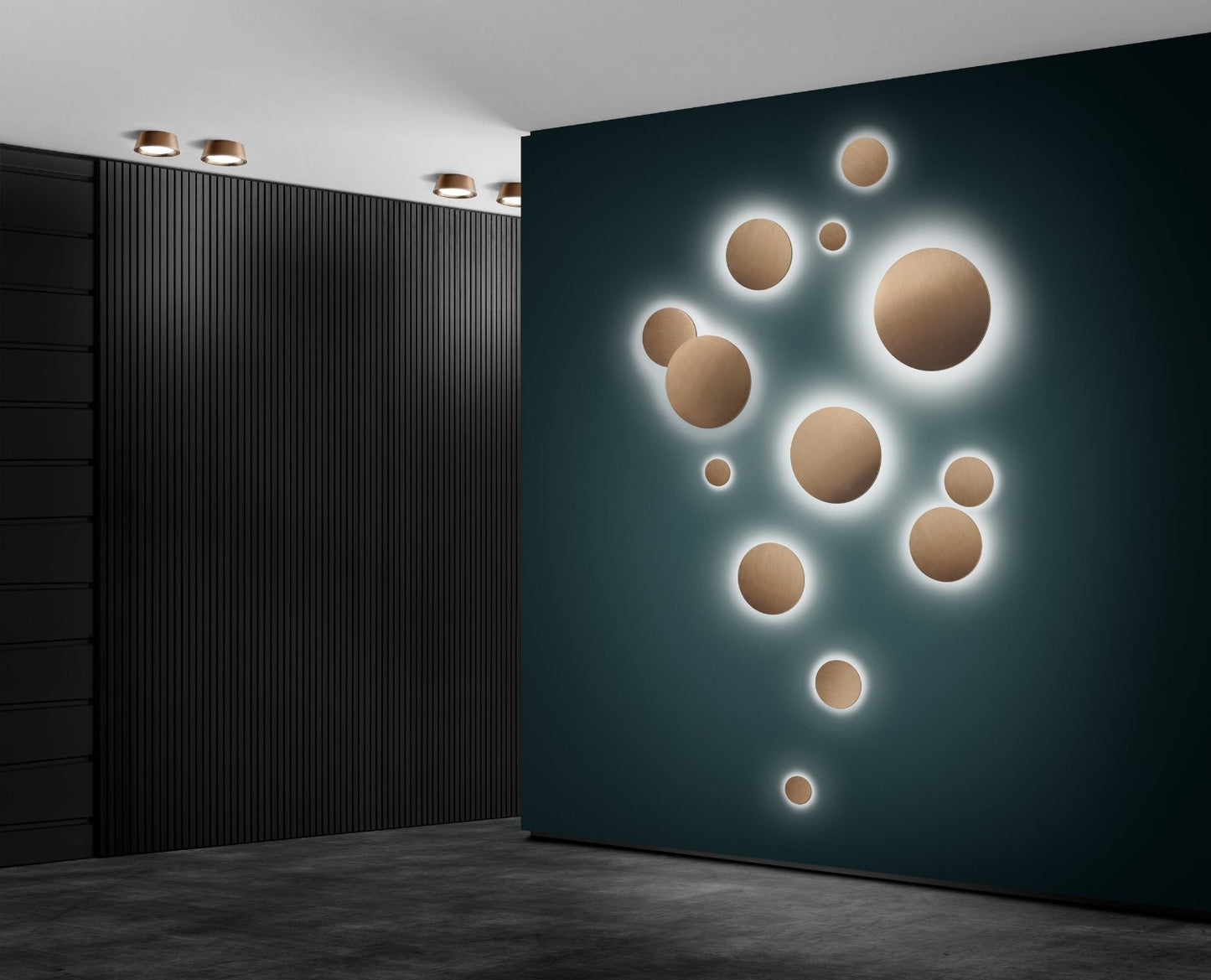 rose gold lampe light point