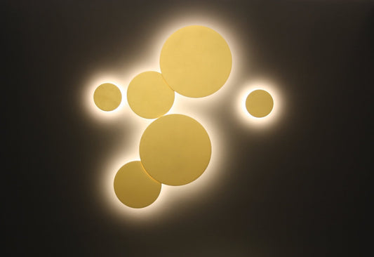 Guld væglampe light point soho W2