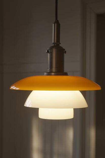 Louis Poulsen PH 3/3 Pendel Centenary Edition Amber/Opal White