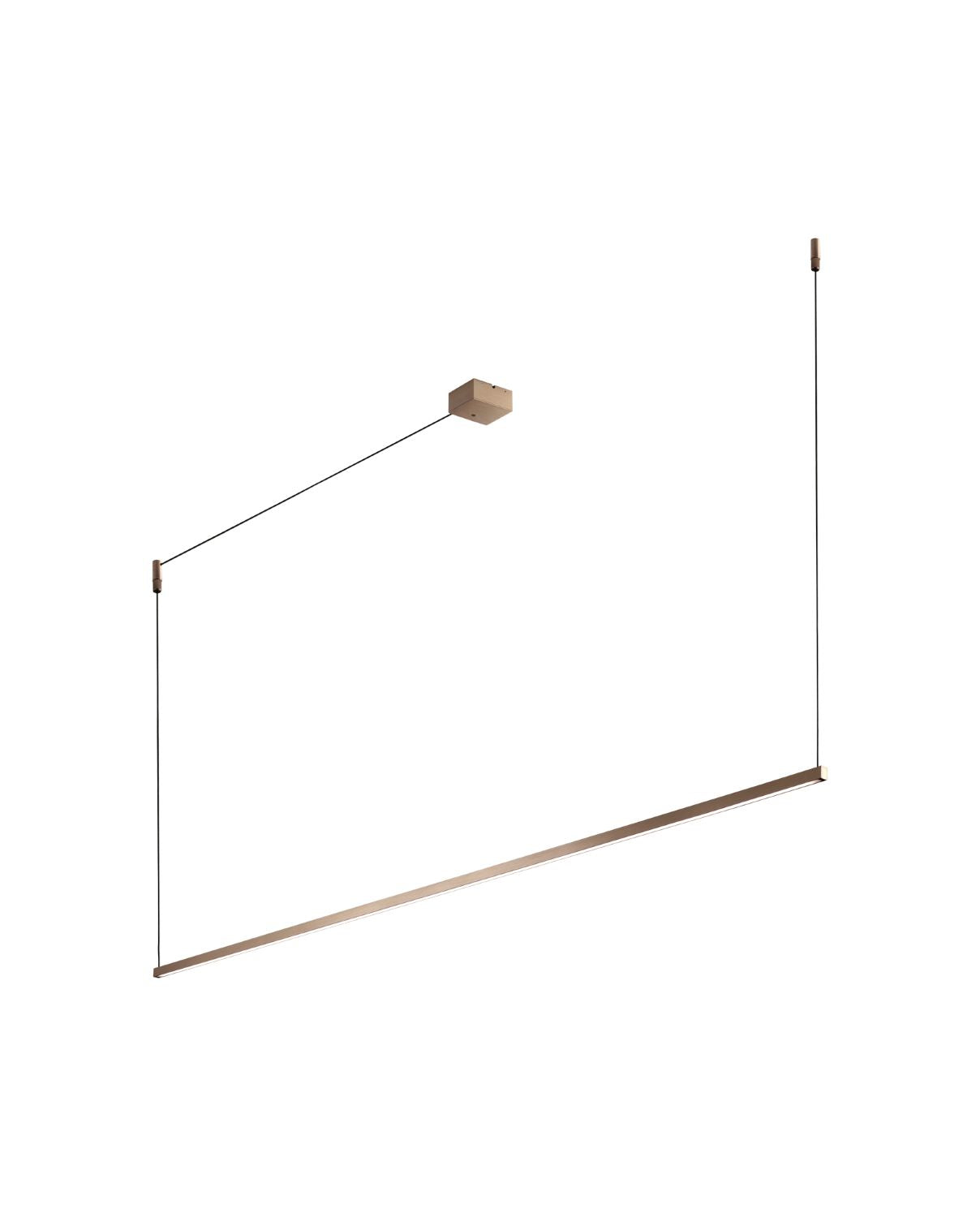 Rosegold Pendel light point stripe s2000