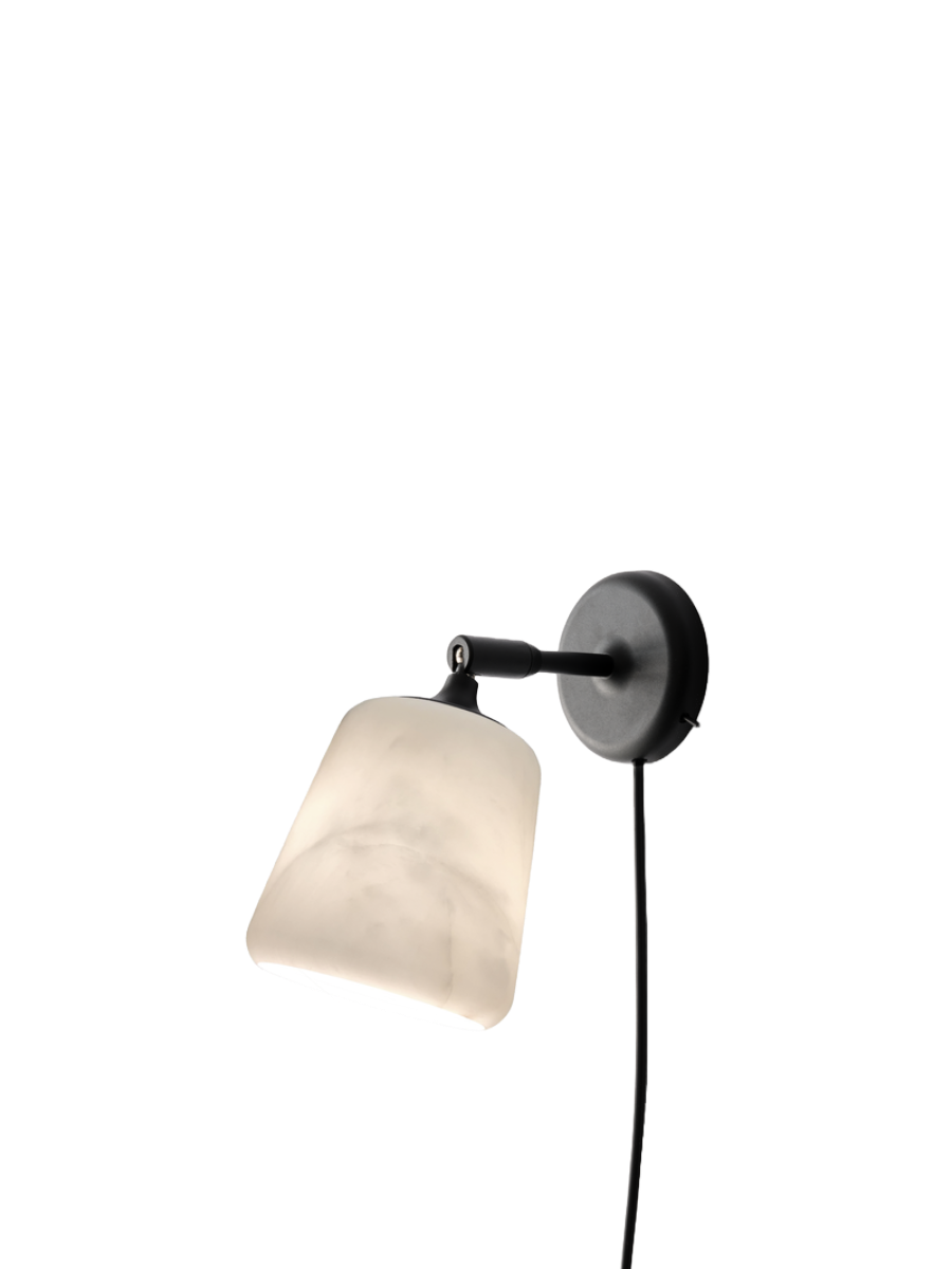 New Works Material Wall Lamp - The Black Sheep(Wh Marble/BL)