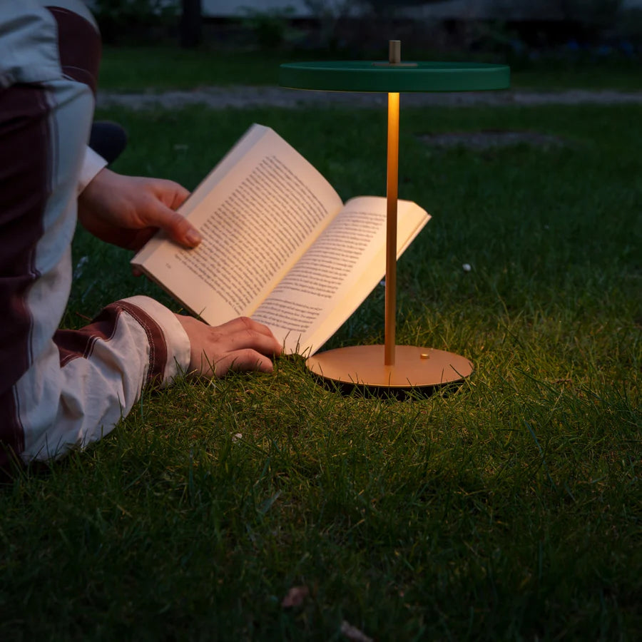 Grøn bordlampe umage asteria
