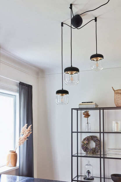 Umage Acorn Pendelskærm - Sort/Poleret Messing -