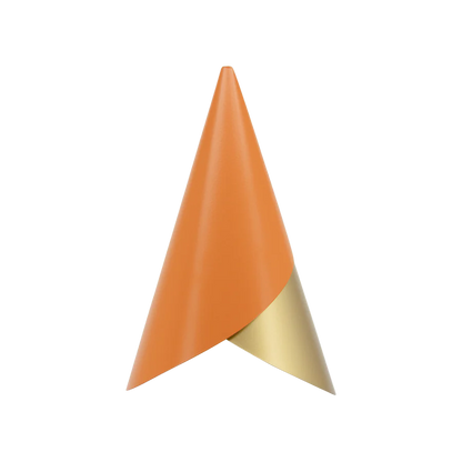 Orange lampeskærm umage cornet