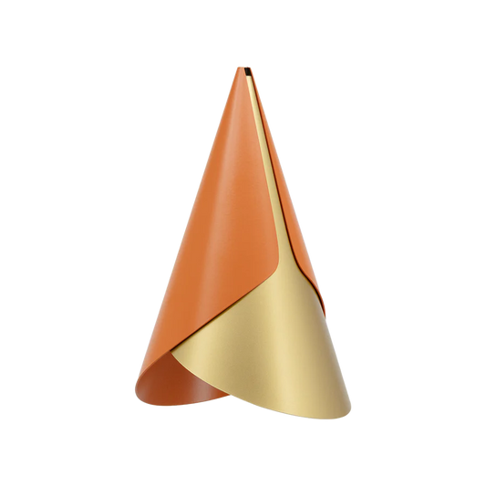 Umage Cornet Lampeskærm - Orange/Messing