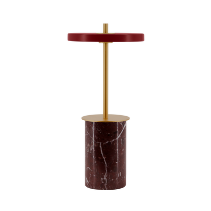 Umage Asteria Move Mini - Bärbar bordslampa - Röd marmor