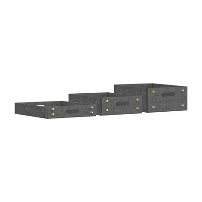 Umage Felt Trays Slate Grey 3 pieces