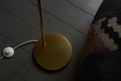 Louis Poulsen - VL Ring Crown Gulvlampe – Brass / Opal Glass