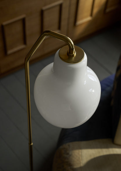 Louis Poulsen - VL Ring Crown Gulvlampe – Brass / Opal Glass