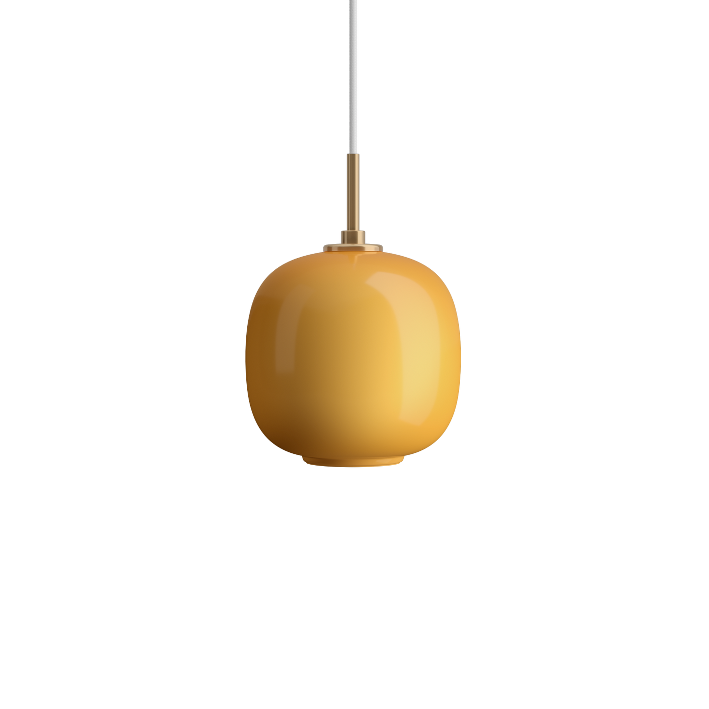 Louis Poulsen VL 45 Radiohus Pendel Ø175 - Messing/Amber Glas