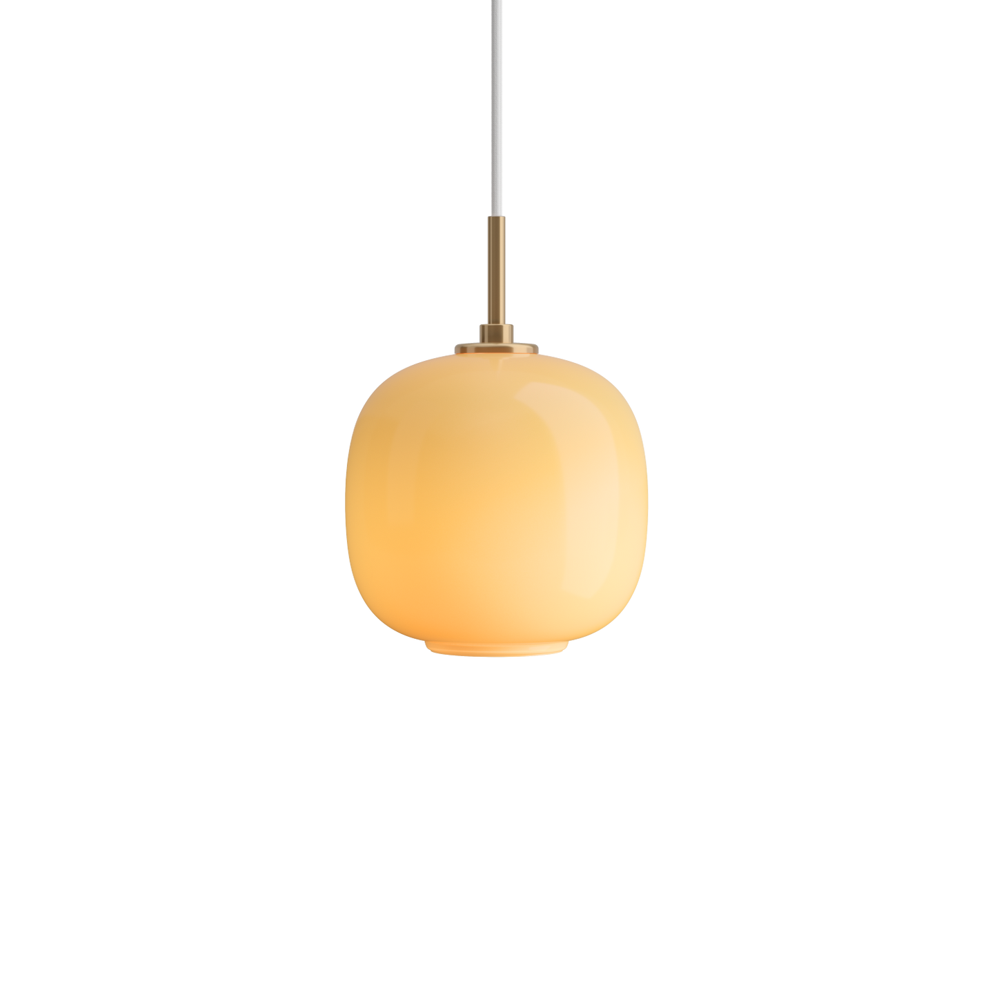 Louis Poulsen VL 45 Radiohus Pendel Ø175 - Messing/Amber Glas