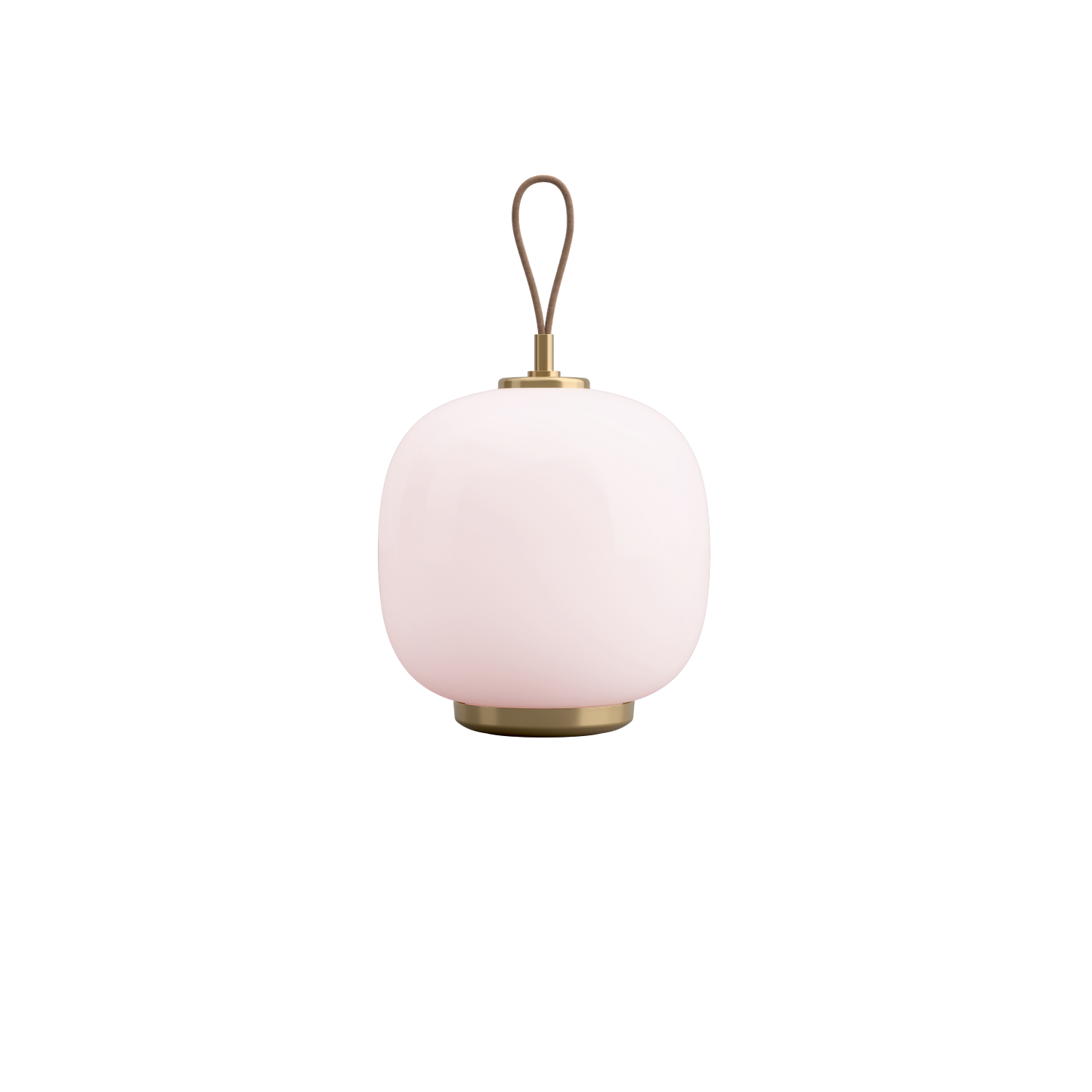 Louis Poulsen VL 45 Radiohus Genopladelig Bordlampe Messing/Rosa Glas