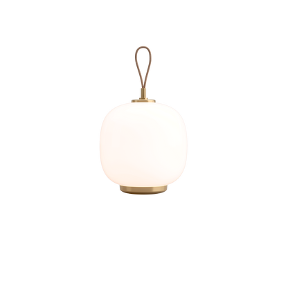 Louis Poulsen VL 45 Radiohus Genopladelig Bordlampe Messing/Rosa Glas