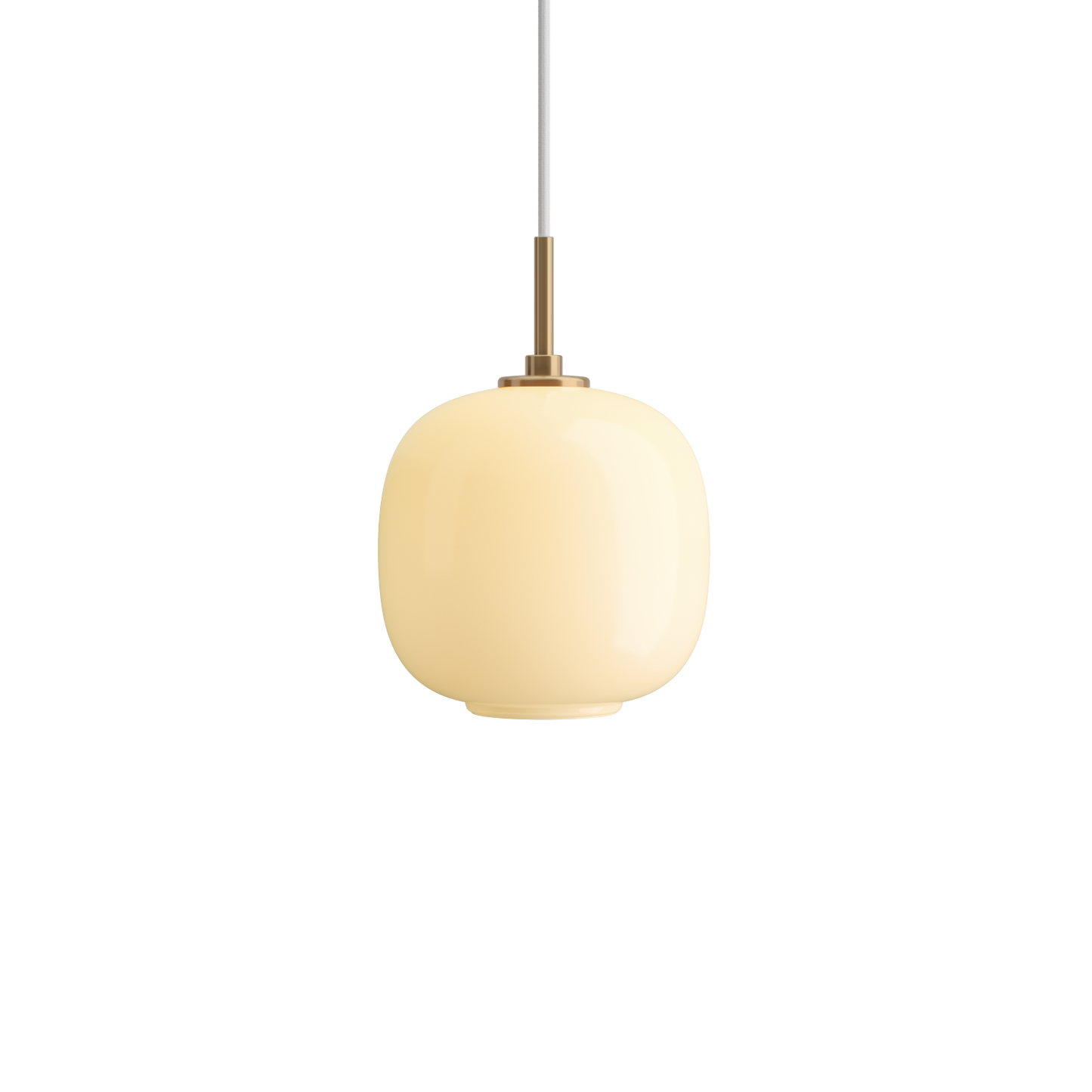Louis Poulsen VL 45 Radiohus Pendel Ø175 - Messing/Gul Glas