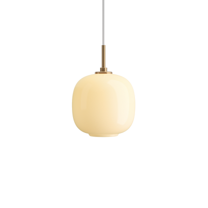 Louis Poulsen VL 45 Radiohus Pendel Ø175 - Messing/Gul Glas