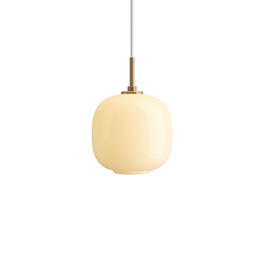 Louis Poulsen VL 45 Radiohus Pendel Ø175 - Messing/Gul Glas