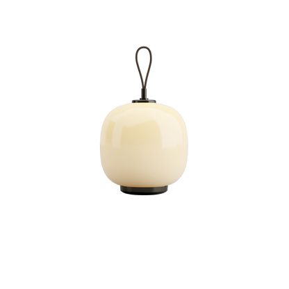 Louis Poulsen VL 45 Radiohus Genopladelig Bordlampe Messing/Gul Glas