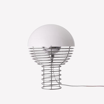 Verpan Wire Bordlampe Ø30 - Krom/hvid