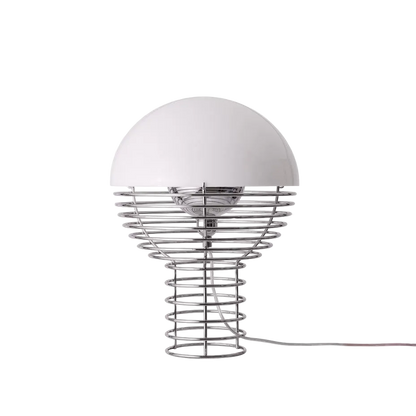 Verpan Wire Bordlampe Ø30 - Krom/hvid