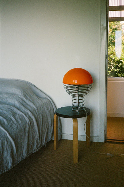 Verpan Wire Bordlampe Ø30 - Krom/Orange