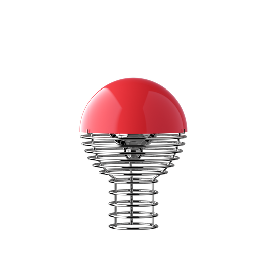 Verpan Wire Genopladelig Bordlampe - Rød