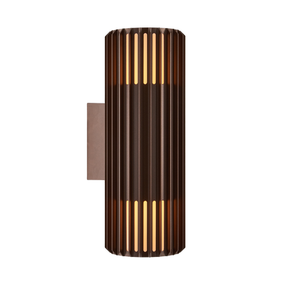 Nordlux Aludra Double Væglampe Seaside metallisk brun