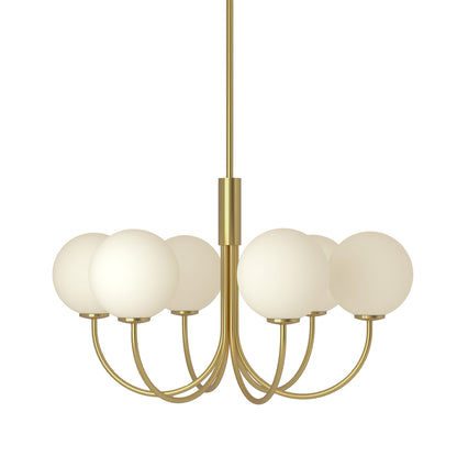Herstal Ballon 6 Lysekrone Satin brass