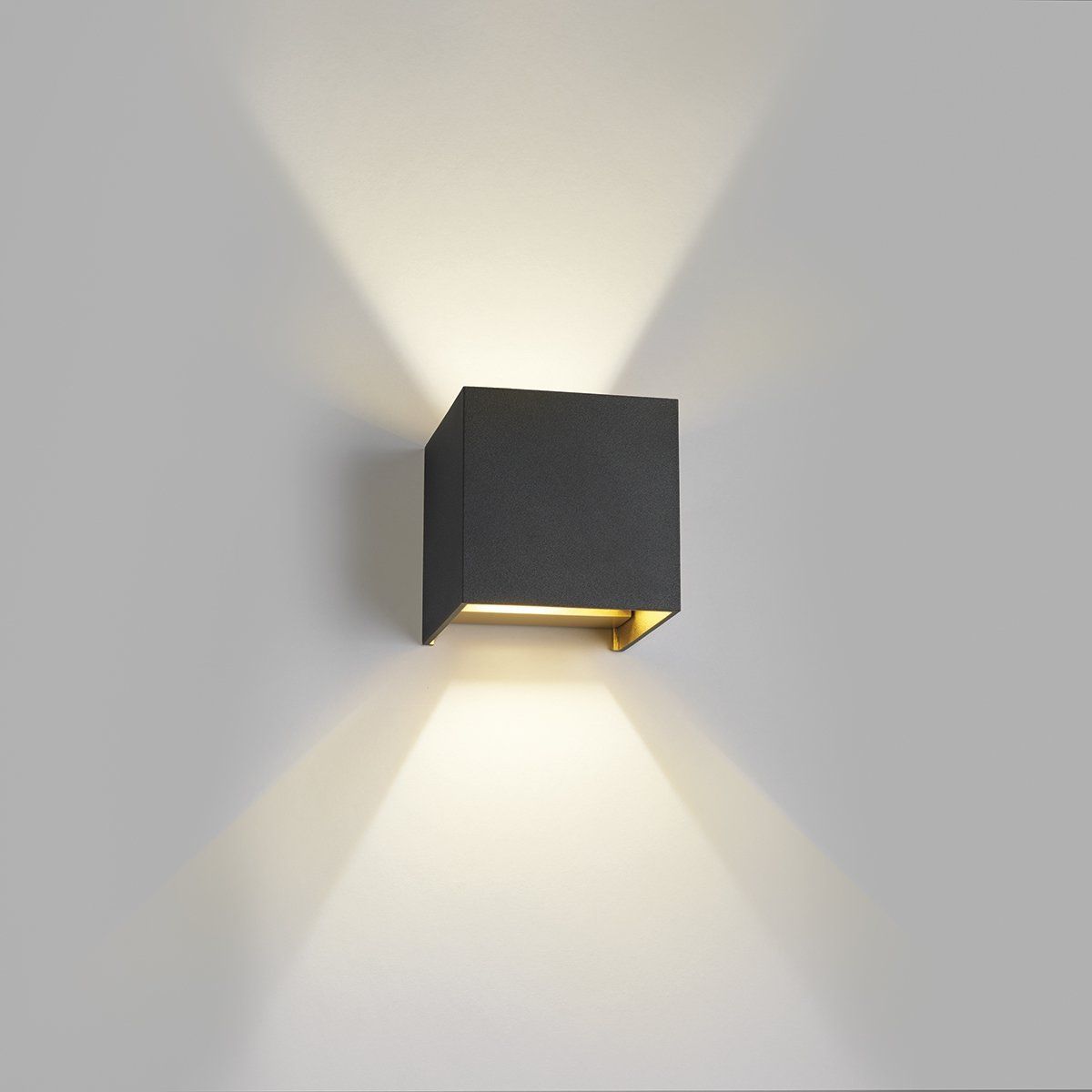 Light Point - Box mini up/down - sort / guld - Udstillingsmodel - 1 STK TILBAGE