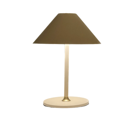 Beige genopadelig bordlampe 