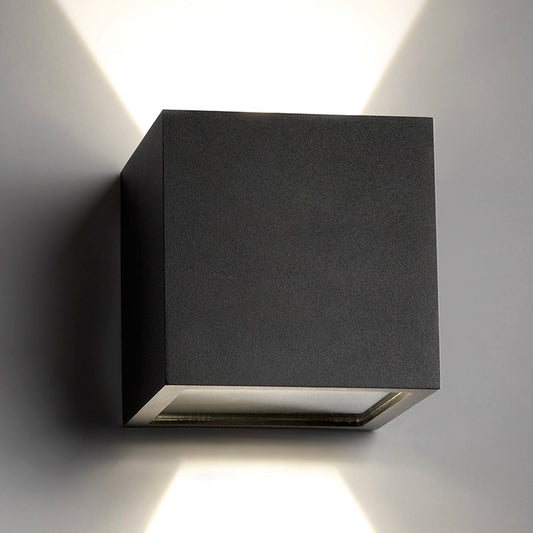 Ljuspunkt - Cube XL - LED - UPP/NER - Vägglampa - Svart