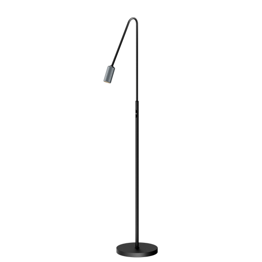 Antidark Decor gulvlampe F1 - Sort/Aluminium