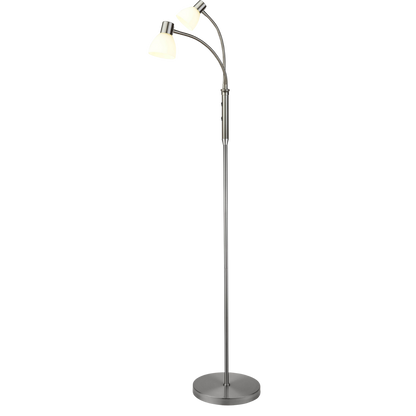 Halo Design Hudson Golvlampa Glas 2L - Borstat stål/Opal