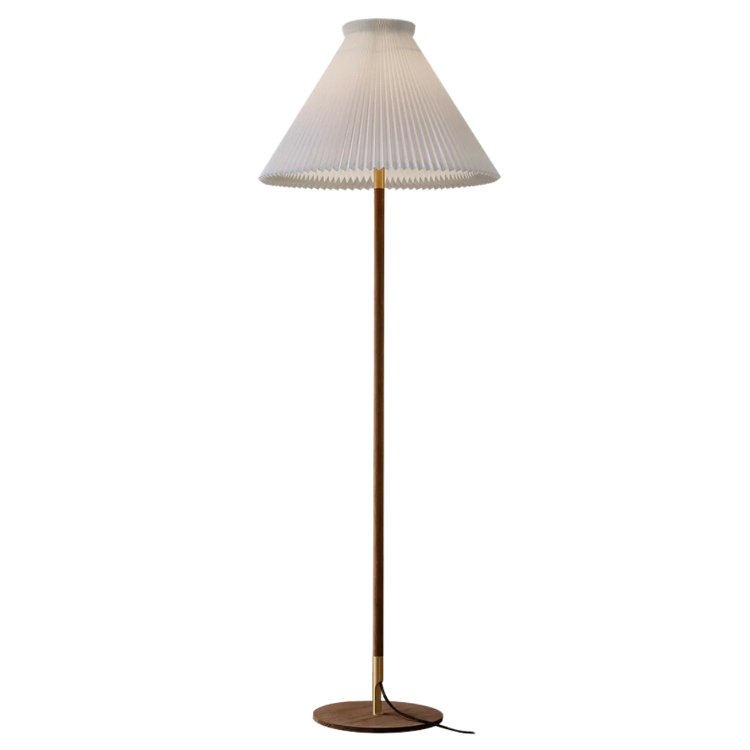 lk80 gulvlampe fra le klint røget eg