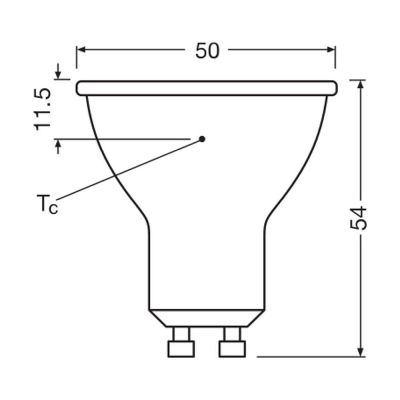 Ledvance GU10 LED spot PAR16 6,1W – 575 lm, 60°, ekstra varm hvid