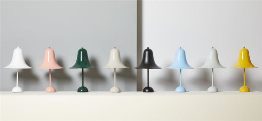 Verpan Pantop Bordlampe - Mint Grå