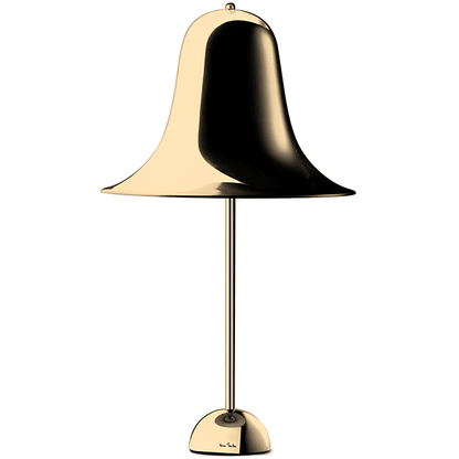 Unik messing Pantop bordlampe Ø23 55 cm høj med gravering