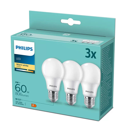 Philips 3-pack 60w