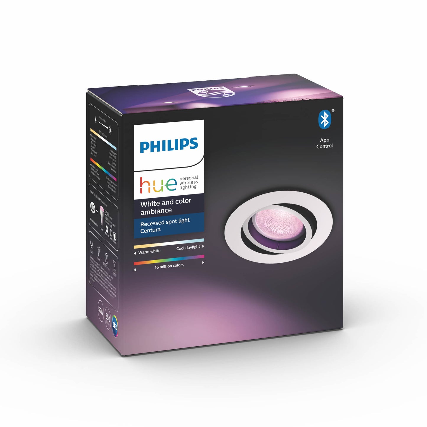 Philips Hue Centura indbygningsspot WCA - Hvid rund