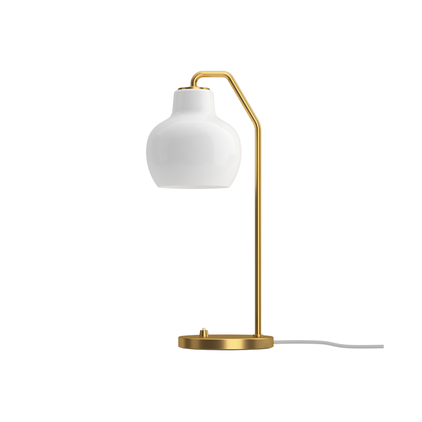 Louis Poulsen - VL Ringkrone Bordlampe – Brass / Opal Glass Ø150