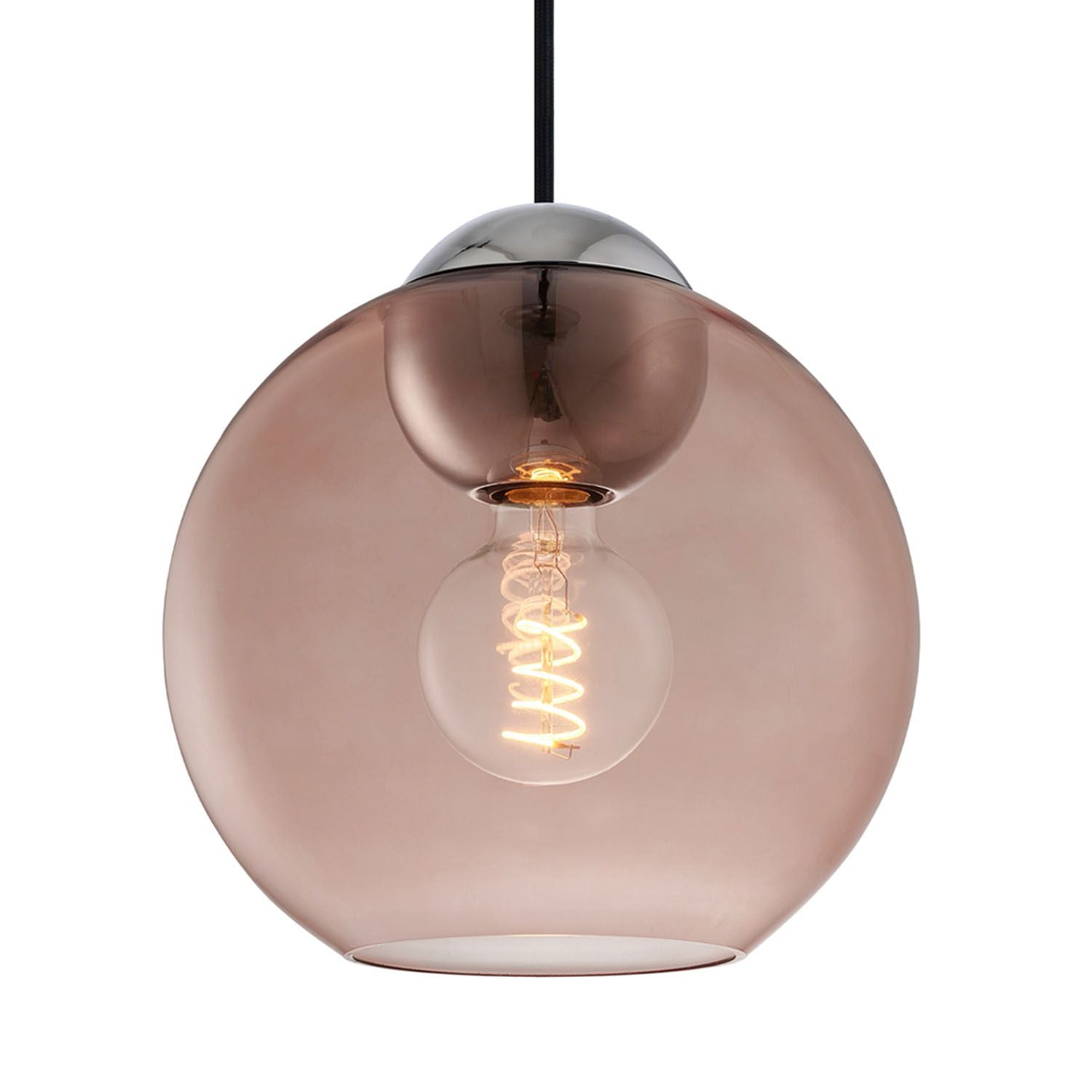 Halo Design - Bubbles Pendel Ø24 Rosa/Krom fra Lampeexperten