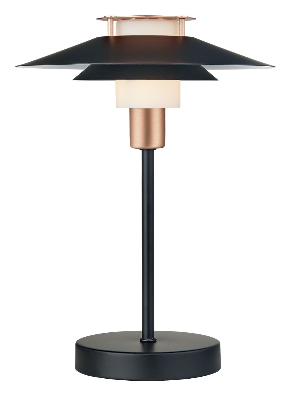 Halo Design - Rivoli Bordlampe Ø24 Sort/Kobber fra Lampeexperten