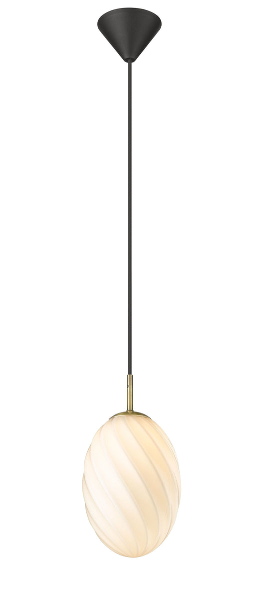 Halo Design - Twist Pendel Oval Antik Messing Ø15 fra Lampeexperten