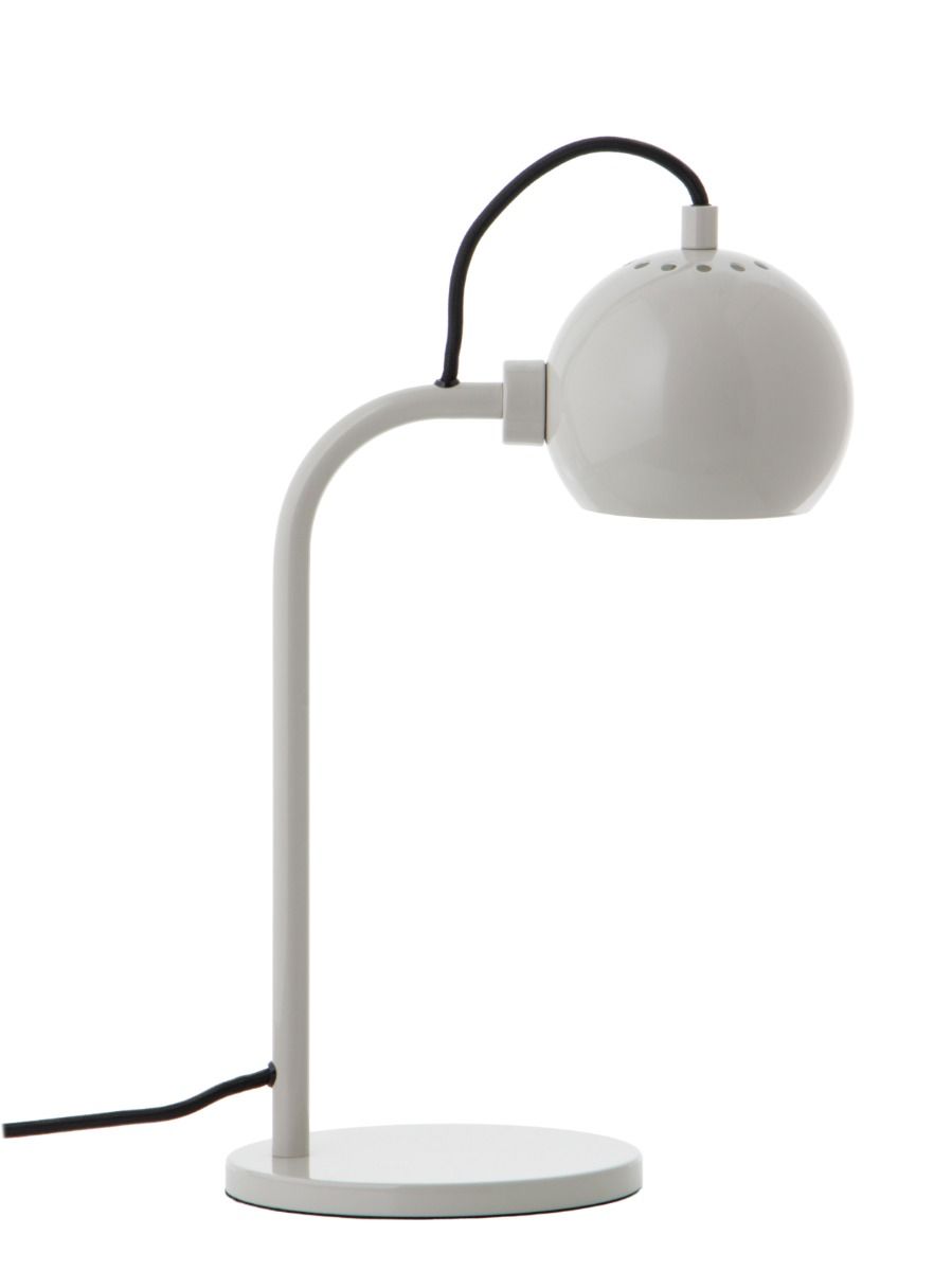 FRANDSEN - BALL SINGLE TABLE LAMP METAL PALE GREY fra Lampeexperten