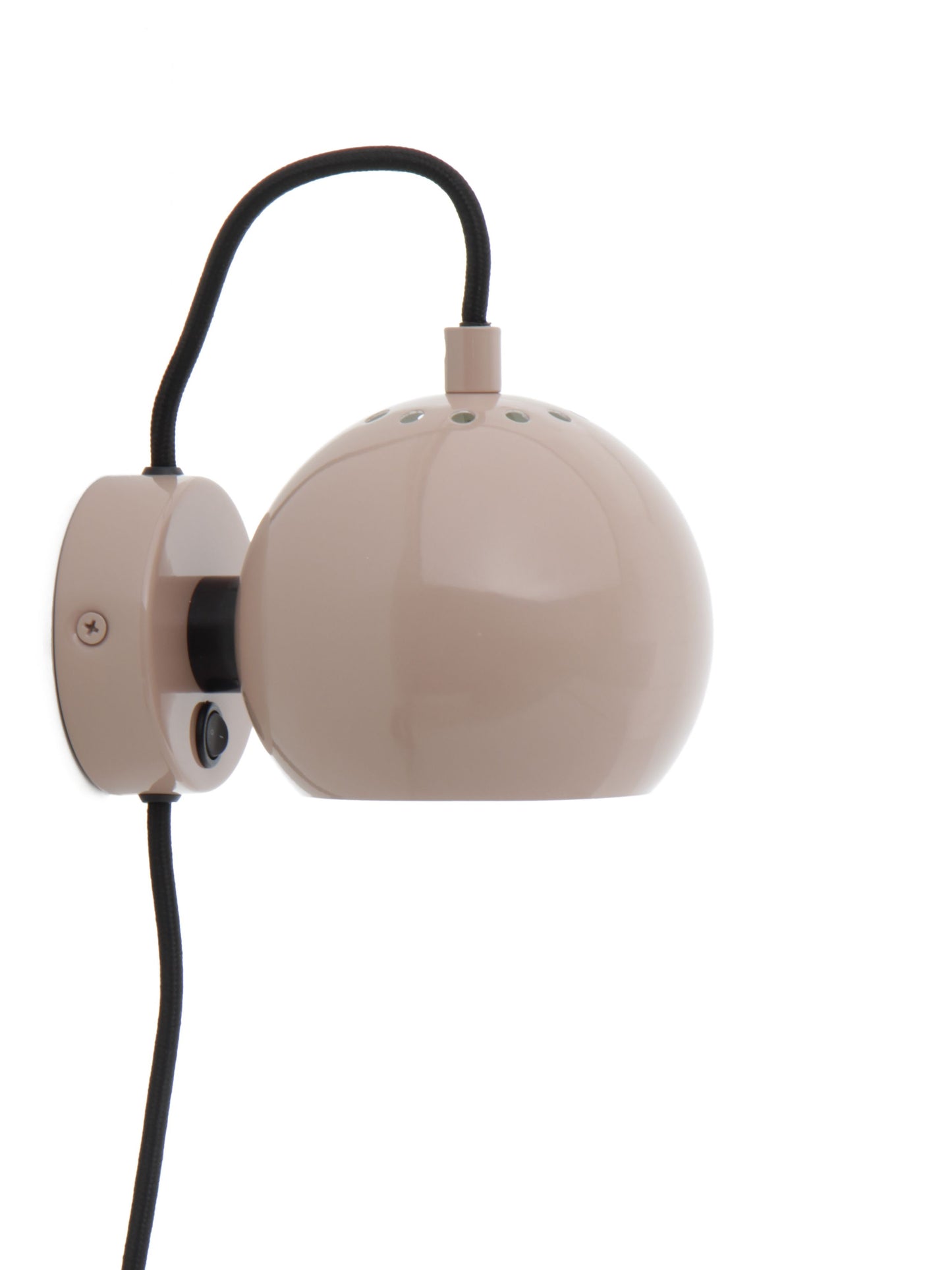 FRANDSEN - Ball Væglampe Blank Nude -  fra Lampeexperten