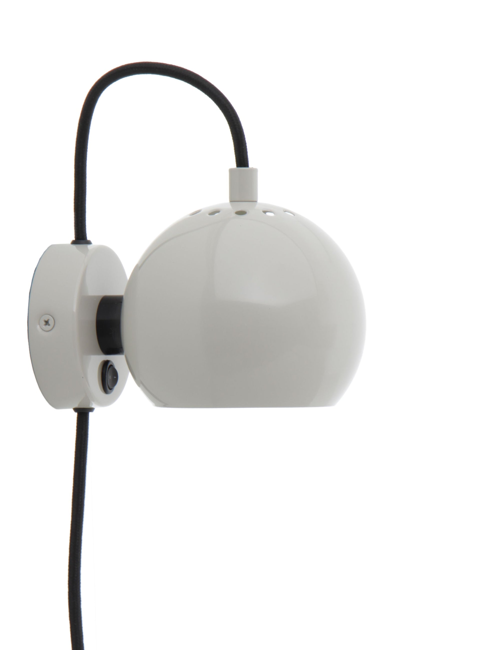 FRANDSEN - Ball Væglampe Blank Lys Grå -  fra Lampeexperten