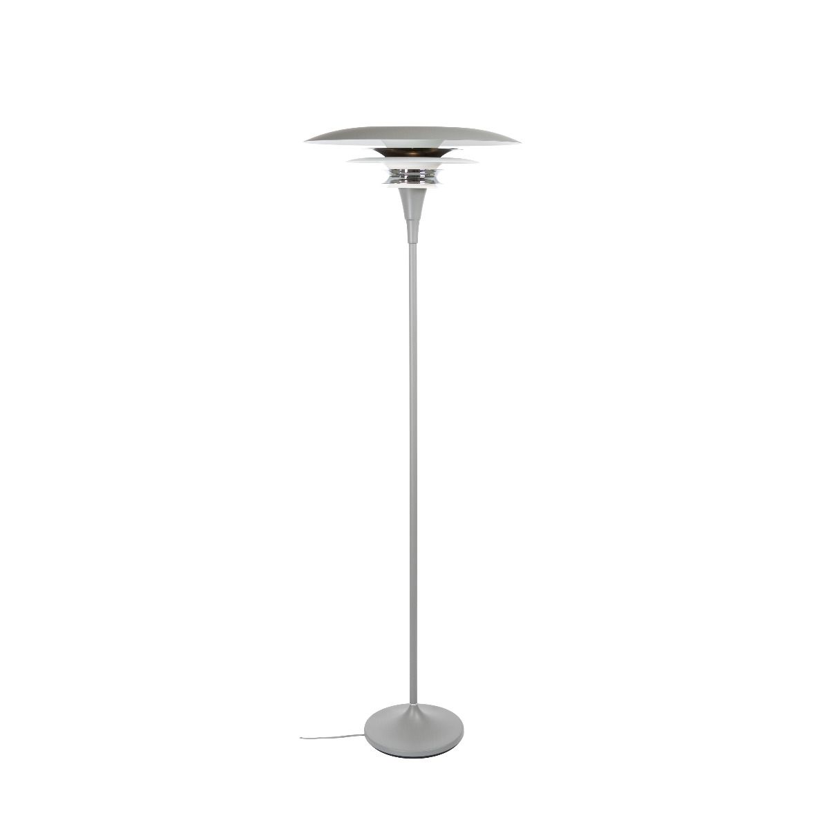 Belid - Diablo gulvlampe D500 grå/blanksort E27 fra Lampeexperten
